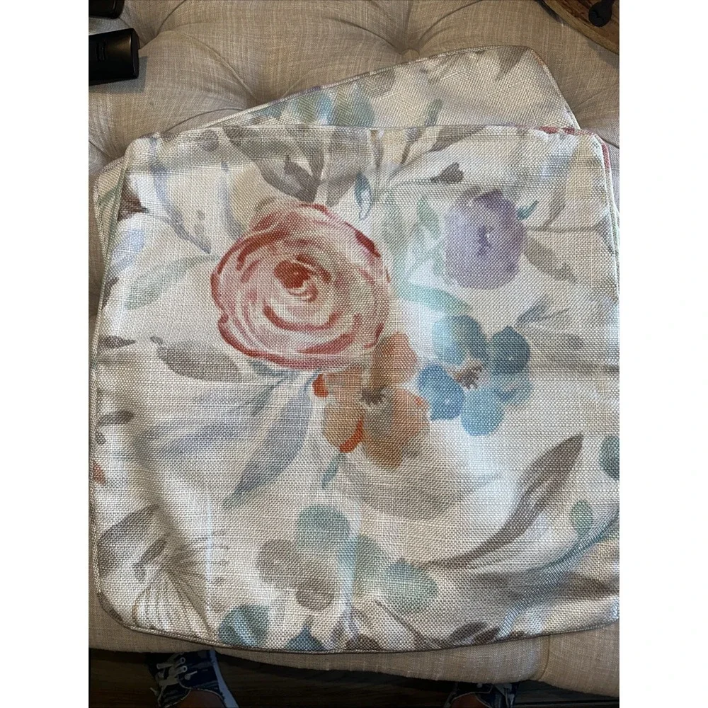 Pier 1 Floral Throw Pillow 